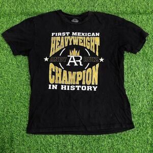 Black Andy Ruiz Heavyweight Champion Graphic Tee